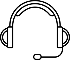 Big Headphones With Microphone Vinyl Svg File, Free Vectors File